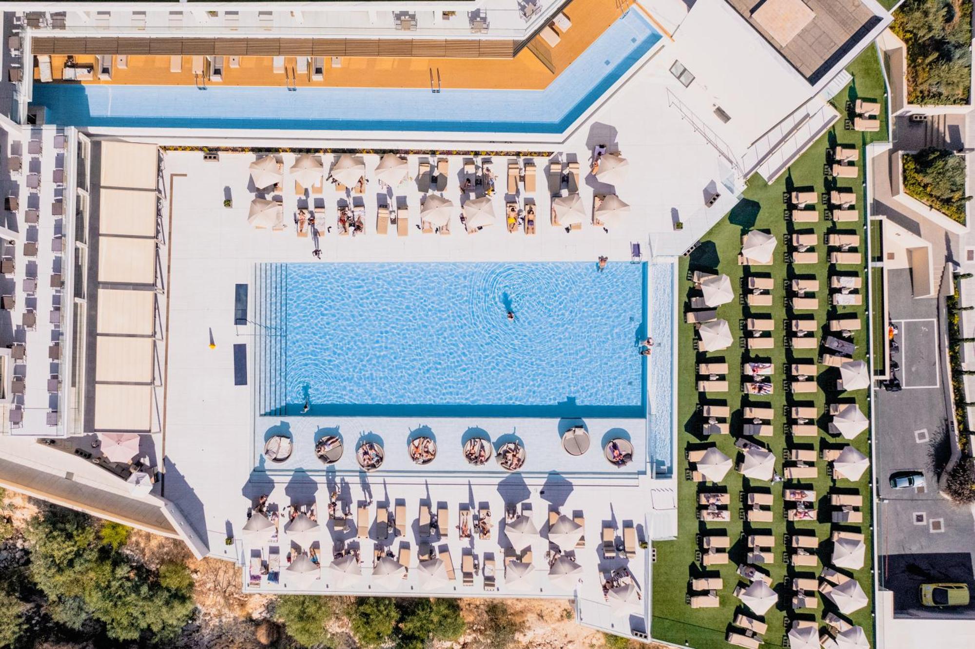Amarande (Adults Only) Hotel Ayia Napa Bagian luar foto Aerial view of the pool
